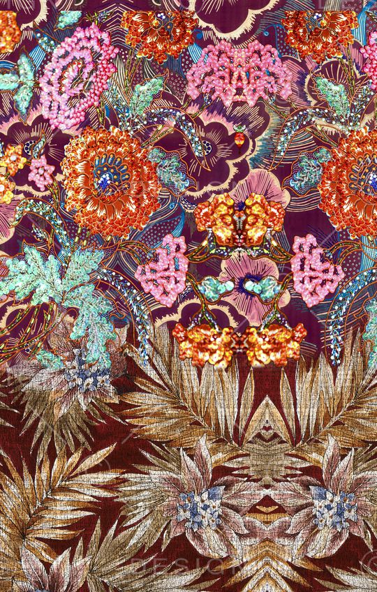 植物印花华亿平台图片