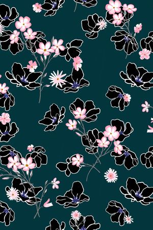 树枝印花华亿平台图片