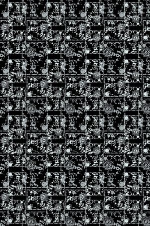 抽象花卉印花华亿平台图片