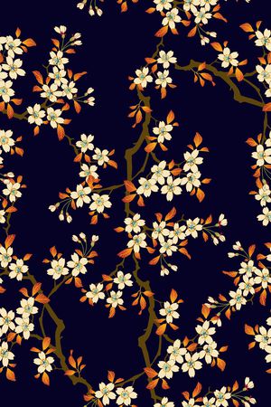 手绘花卉印花华亿平台图片