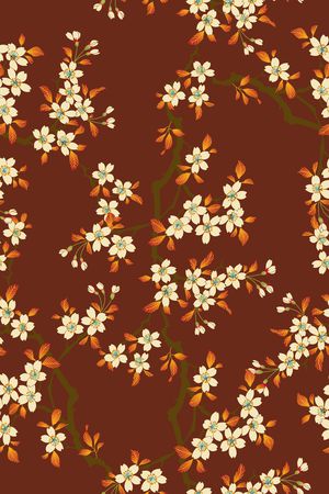 手绘花卉印花华亿平台图片