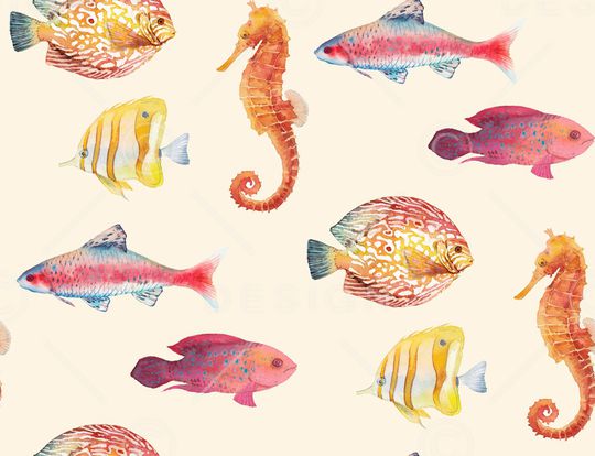 水彩花卉印花华亿平台图片