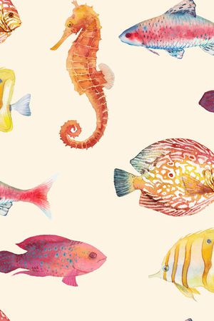 水彩花卉印花华亿平台图片