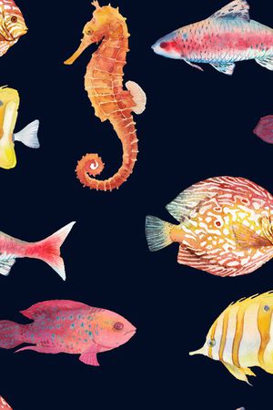 水彩花卉印花华亿平台图片