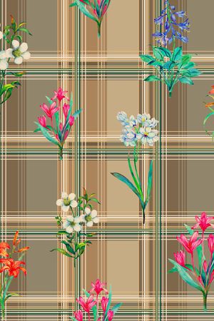 格子印花华亿平台图片