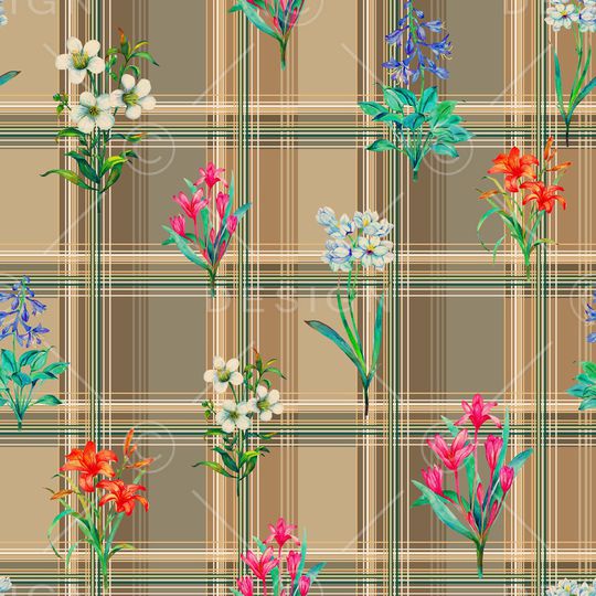 格子印花华亿平台图片