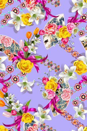 格子印花华亿平台图片