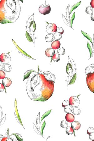 手绘花卉印花华亿平台图片