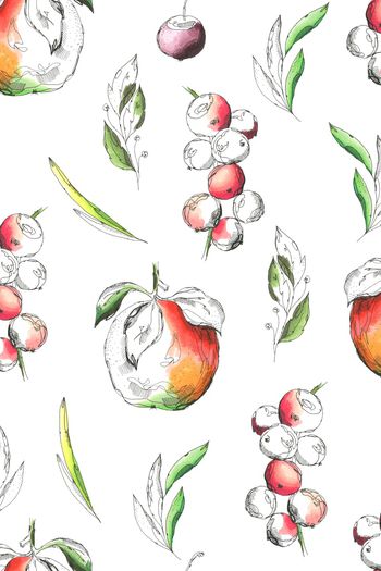 手绘花卉印花华亿平台图片