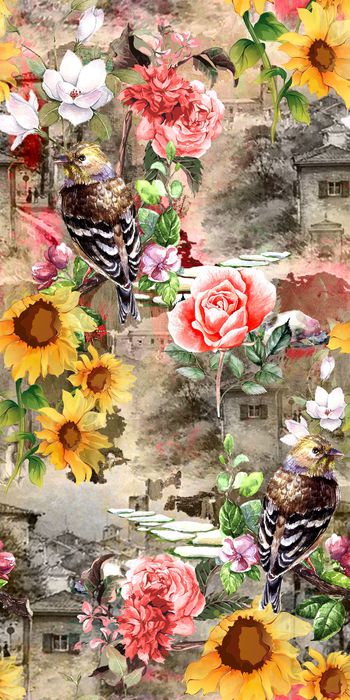 动物花卉印花华亿平台图片