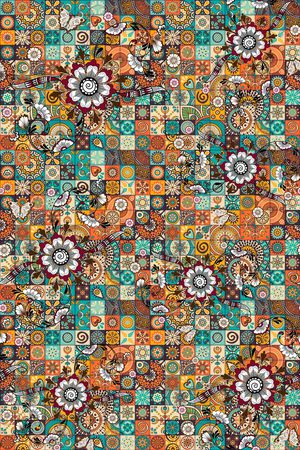 民族风印花华亿平台图片