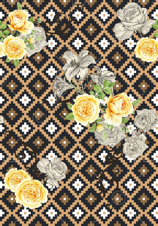 格子印花华亿平台图片