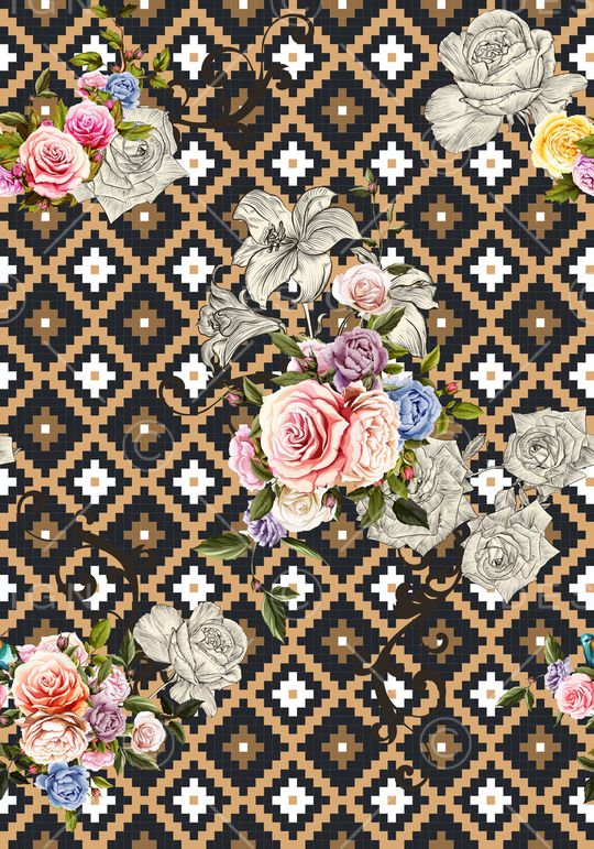 格子印花华亿平台图片