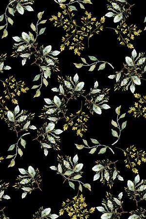 手绘花卉印花华亿平台图片