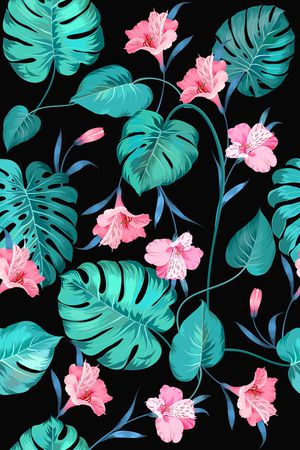 手绘花卉印花华亿平台图片