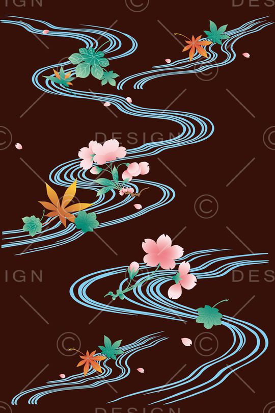 手绘花卉印花华亿平台图片