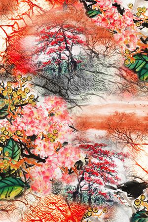 抽象印花华亿平台图片