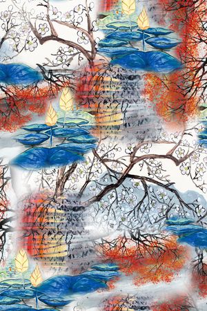 抽象印花华亿平台图片