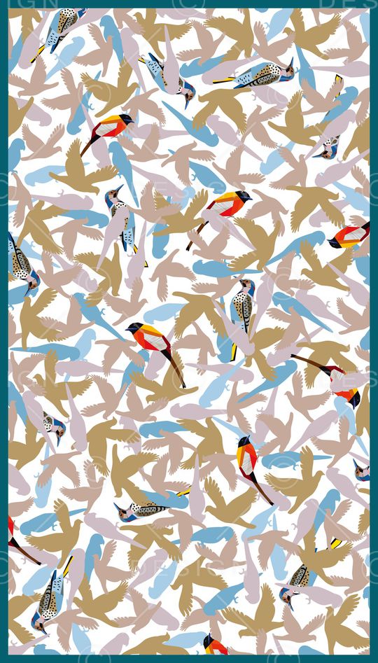 鸟印花华亿平台图片