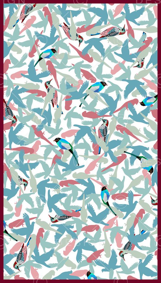 鸟印花华亿平台图片