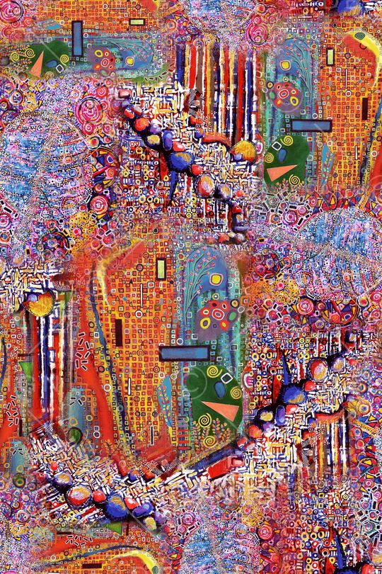 抽象印花华亿平台图片