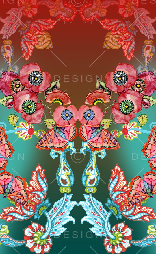 中国风印花华亿平台图片