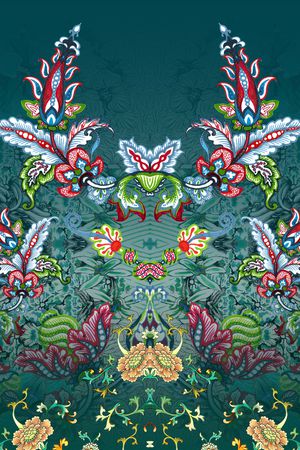 中国风印花华亿平台图片