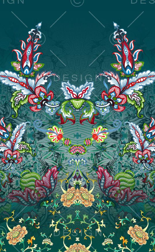 中国风印花华亿平台图片