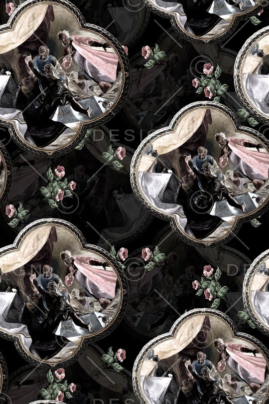 民族花卉印花华亿平台图片