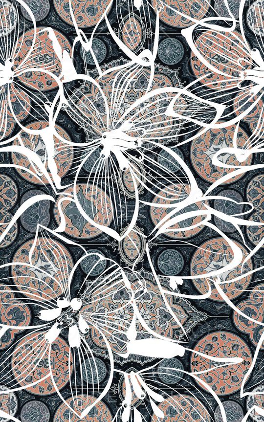 线条印花华亿平台图片