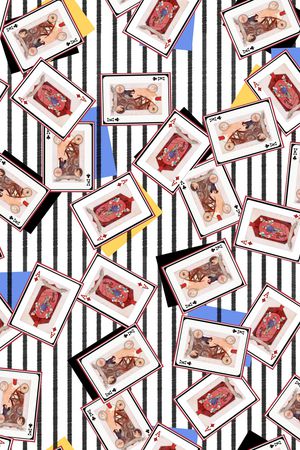 线条印花华亿平台图片