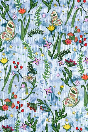 植物印花华亿平台图片