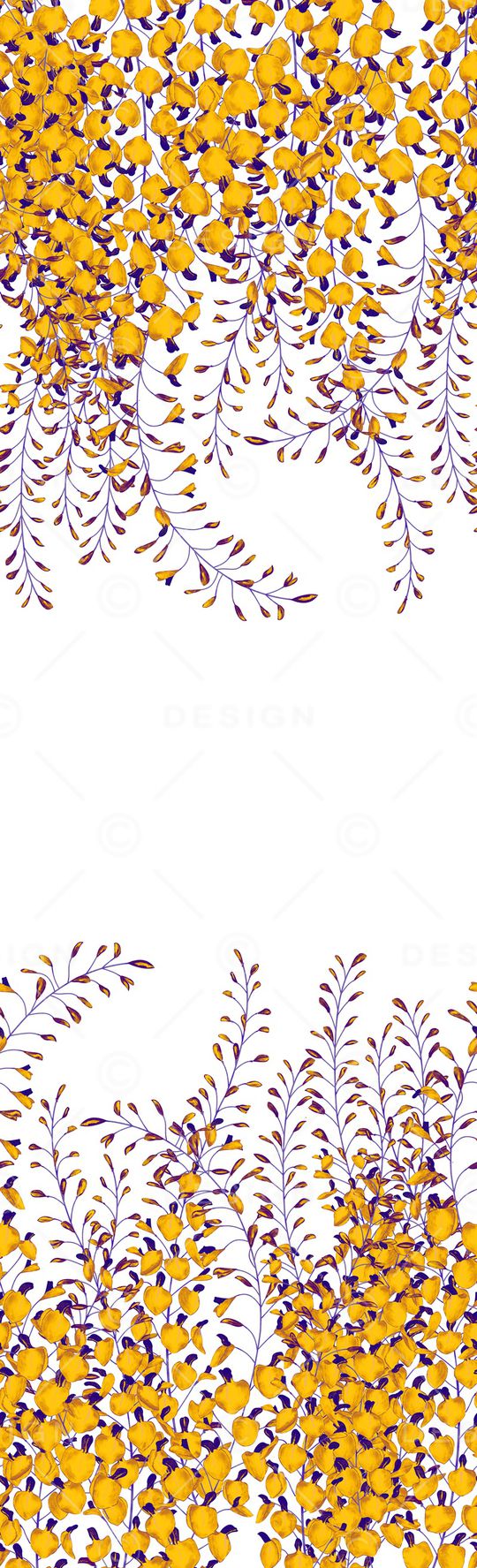 手绘花卉印花华亿平台图片