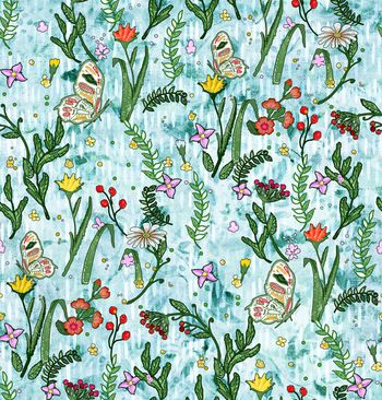 940656-绣花 花卉蝴蝶--2