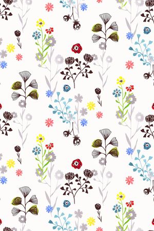 手绘花卉印花华亿平台图片