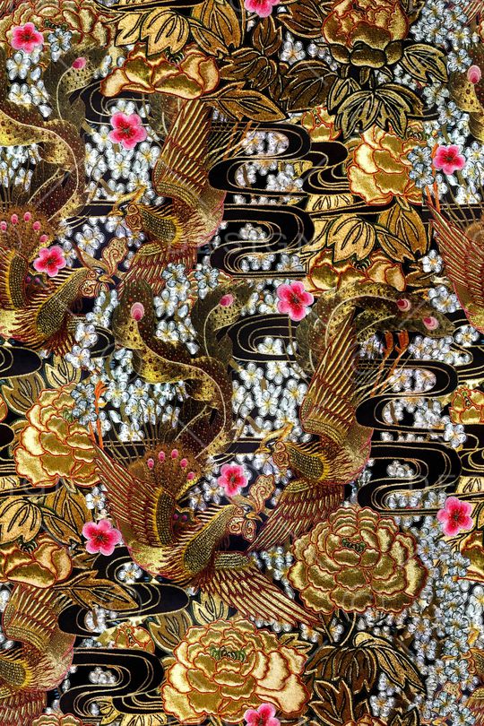 中国风印花华亿平台图片