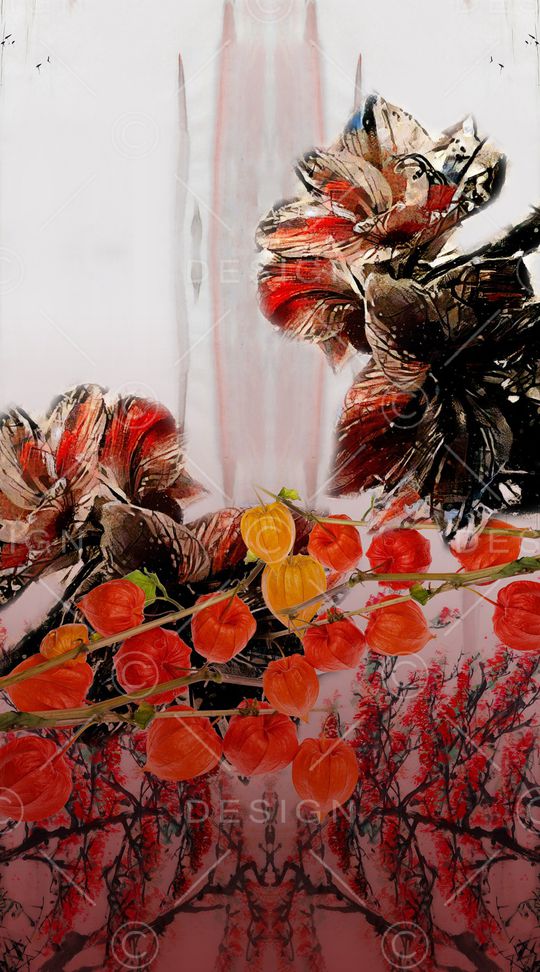 中国风印花华亿平台图片