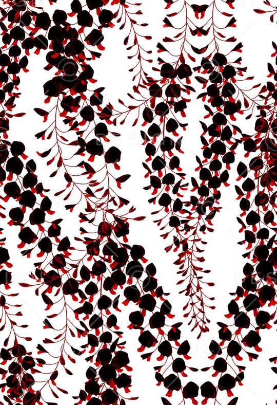 手绘花卉印花华亿平台图片