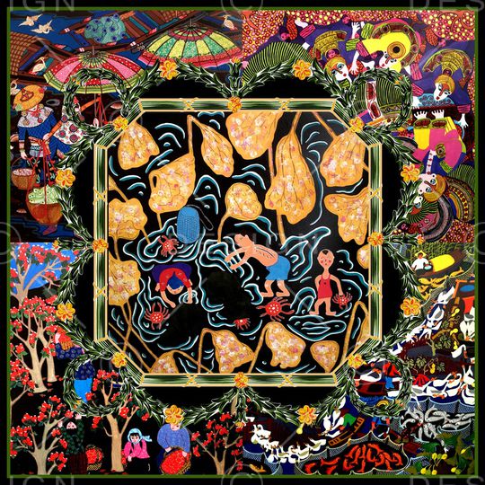 民族风印花华亿平台图片