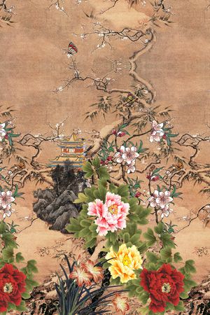 胸前独幅印花华亿平台图片