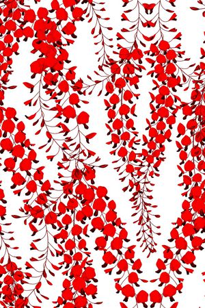 手绘花卉印花华亿平台图片