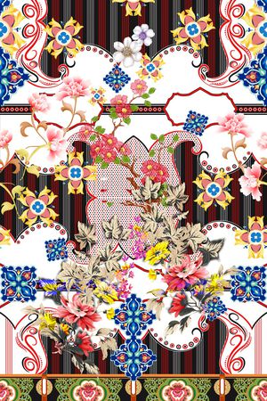 线条印花华亿平台图片