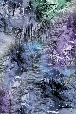 抽象男装印花华亿平台图片