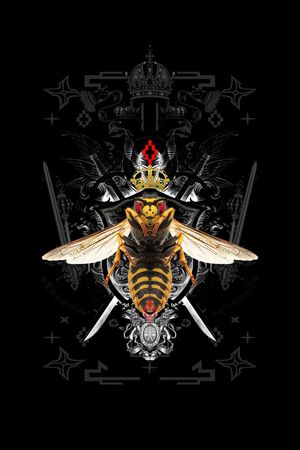 胸前独幅印花华亿平台图片