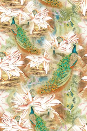 中国风印花华亿平台图片