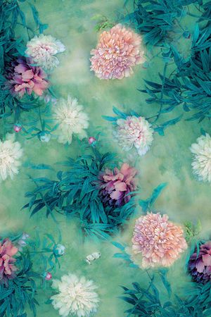 牡丹印花华亿平台图片