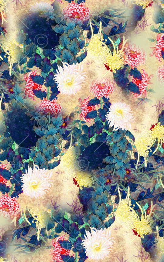 中国风印花华亿平台图片