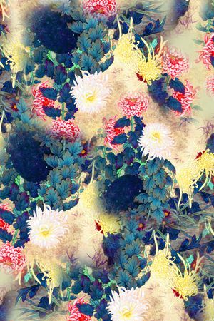 中国风印花华亿平台图片