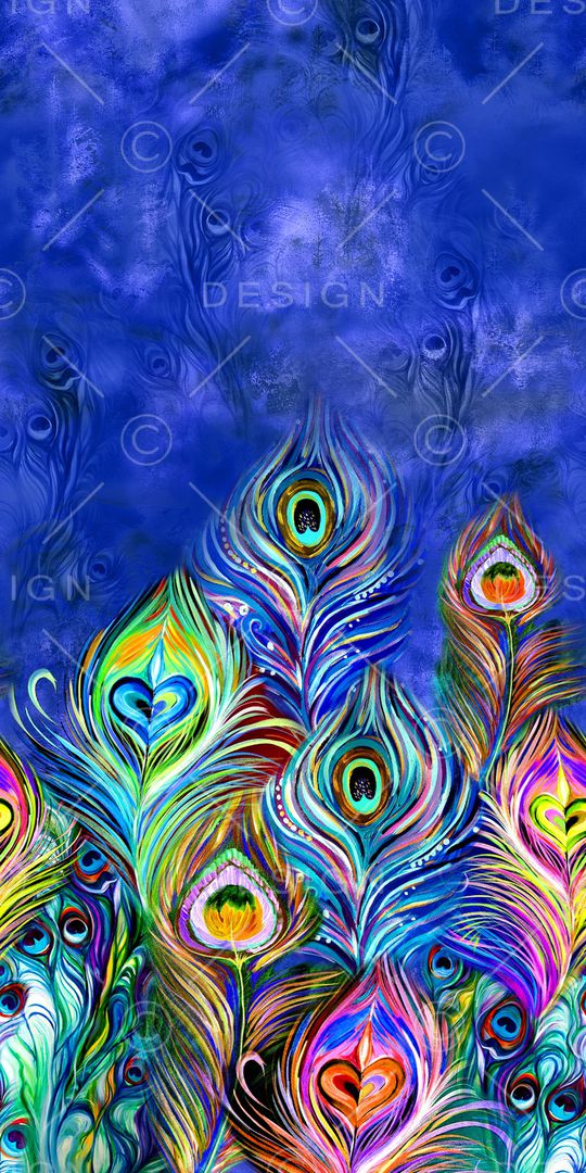 羽毛印花华亿平台图片