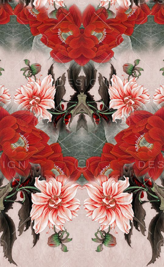 中国风印花华亿平台图片